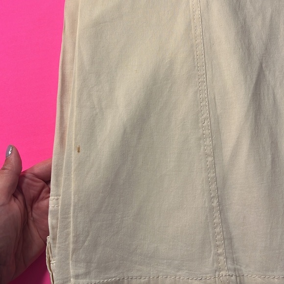 Vintage Elie Tahari Linen Cream Pants Size 2 - Picture 10 of 11